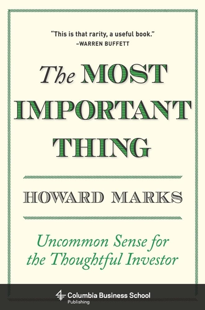 The Most Important Thing by Howard Marks book notes